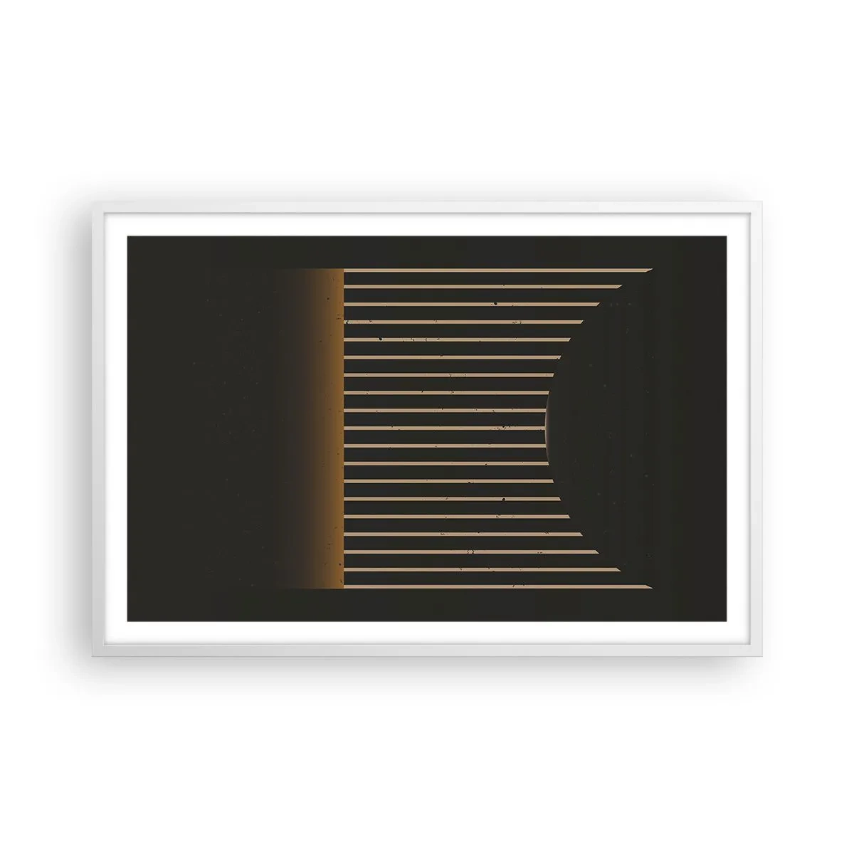 Plakat w białej ramie - Zbadać ciemność - 91x61 cm