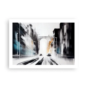 Plakat - Studium miasta: architektura i ruch - 70x50 cm