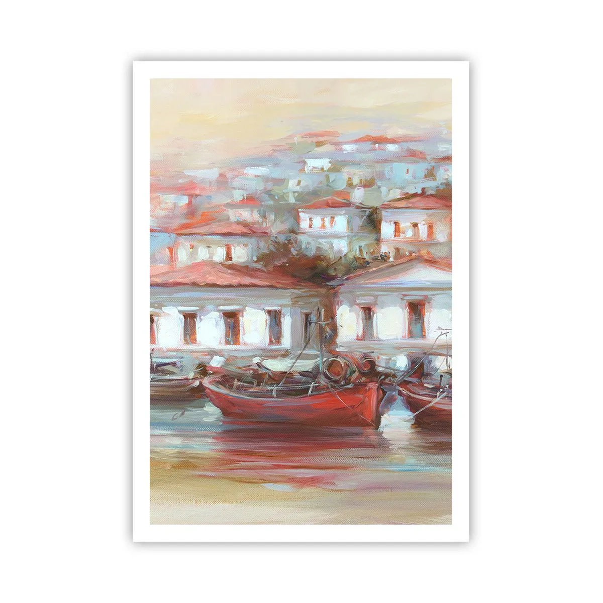 Plakat - Szczęśliwe miasteczko - 70x100 cm