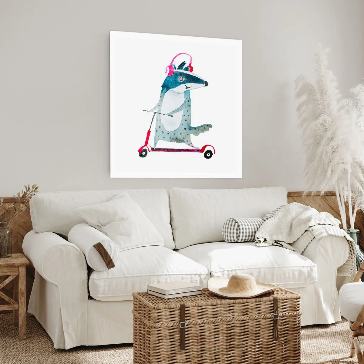 Plakat - Borsucze radości - 50x50 cm