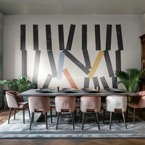 Fototapeta Premium Canvas - Domino – kompozycja - Minimalizm, Hipster, Współczesny - 250x175 cm