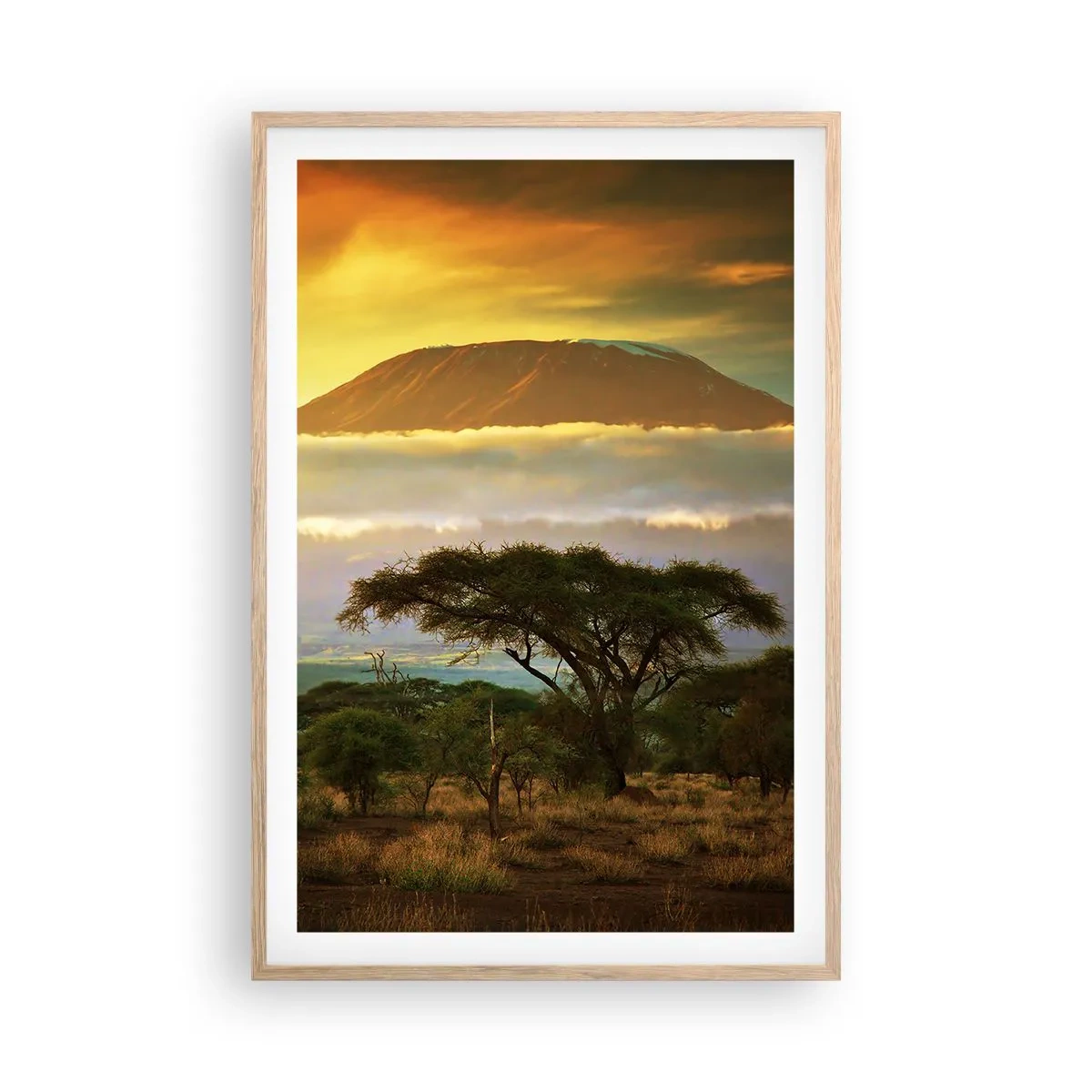 Plakat w ramie jasny dąb - Sen podróżnika - 61x91 cm