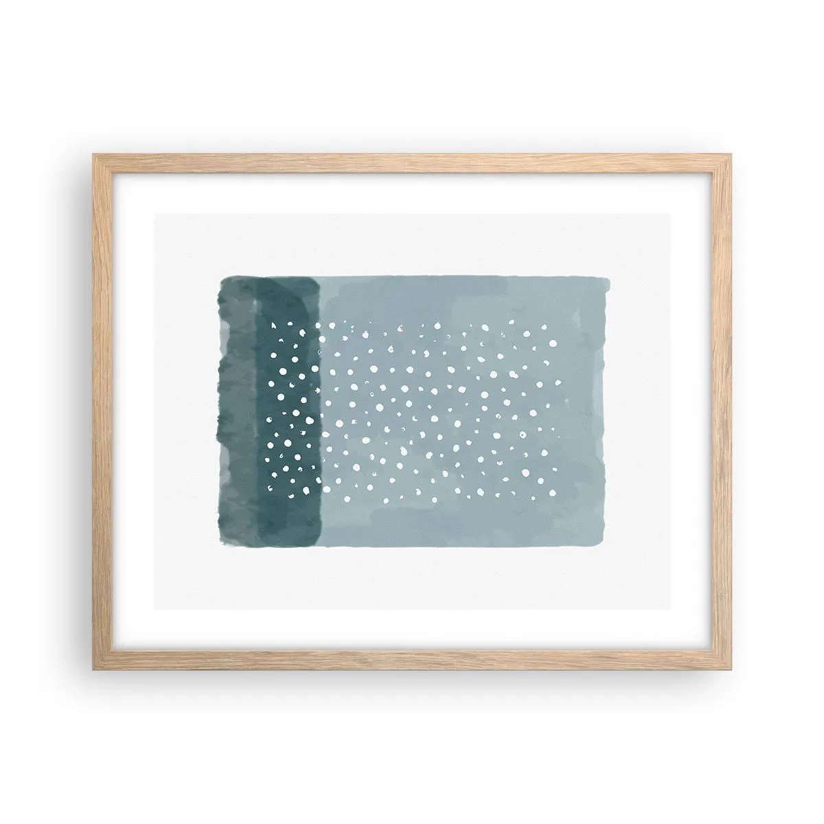 Plakat w ramie jasny dąb - Wyrosłe na błękicie - 50x40 cm