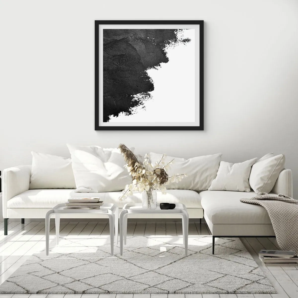 Plakat w czarnej ramie - Żywioły: ziemia - 30x30 cm