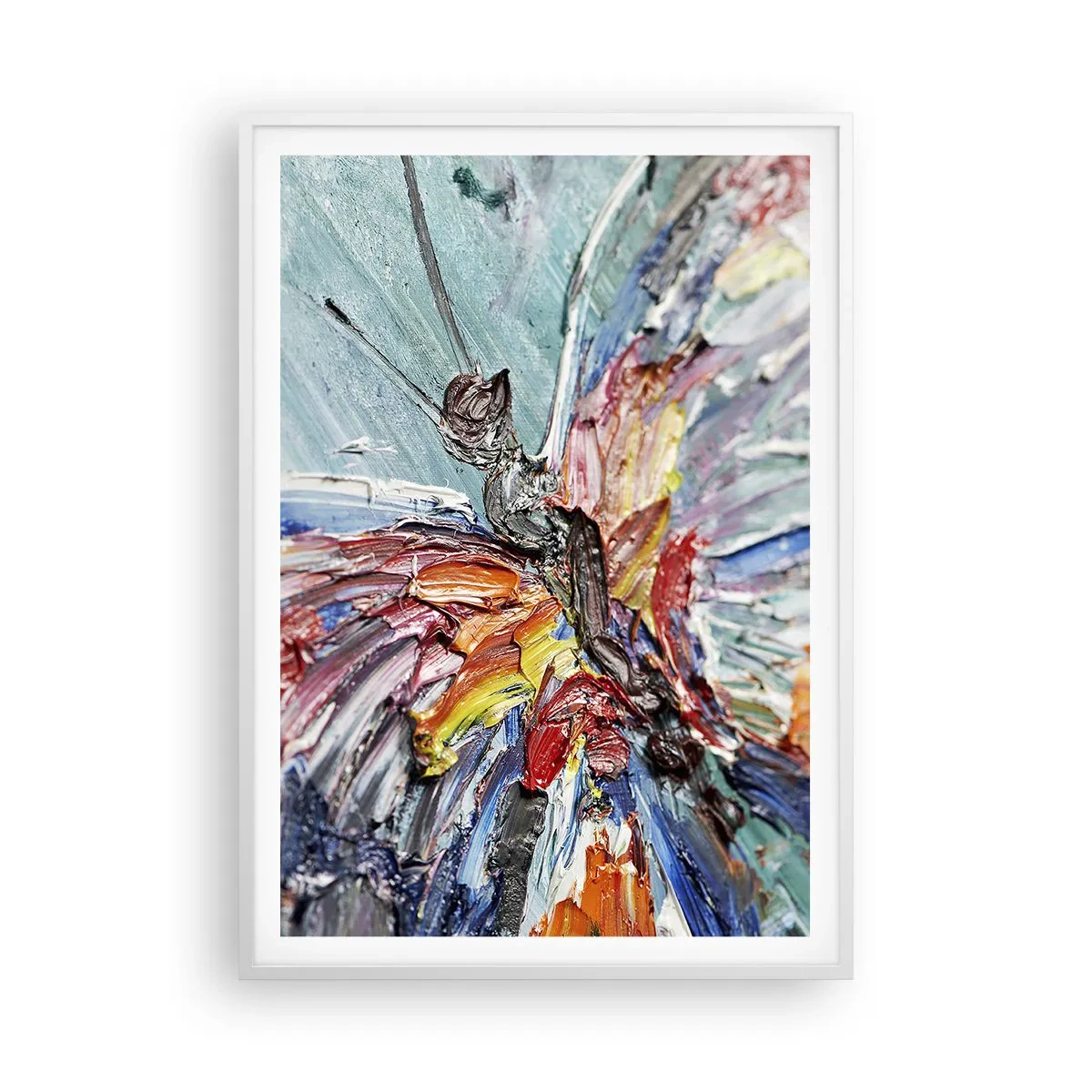 Plakat w białej ramie - Pomalowany przez naturę - 70x100 cm