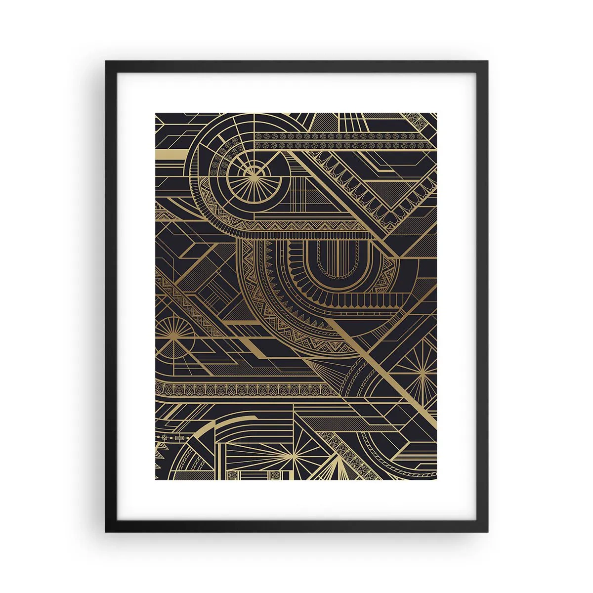 Plakat w czarnej ramie - Koncepty, idee, plany - 40x50 cm