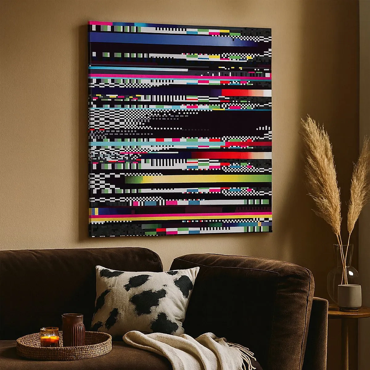 Obraz na płótnie - Obraz konrolny rzeczywistości - 30x30 cm