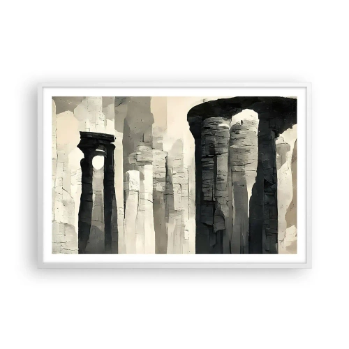 Plakat w białej ramie - Majestat antyku - 91x61 cm