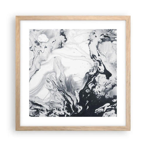 Plakat w ramie jasny dąb - Wnętrze Ziemi - 40x40 cm