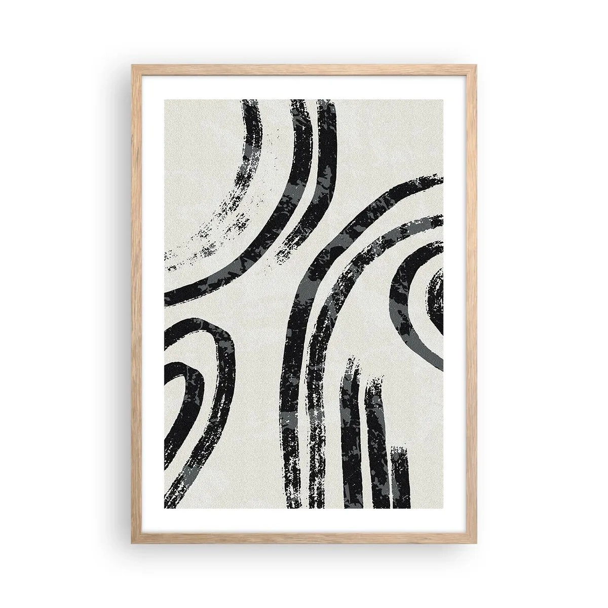 Plakat w ramie jasny dąb - W pół zatrzymany - 50x70 cm