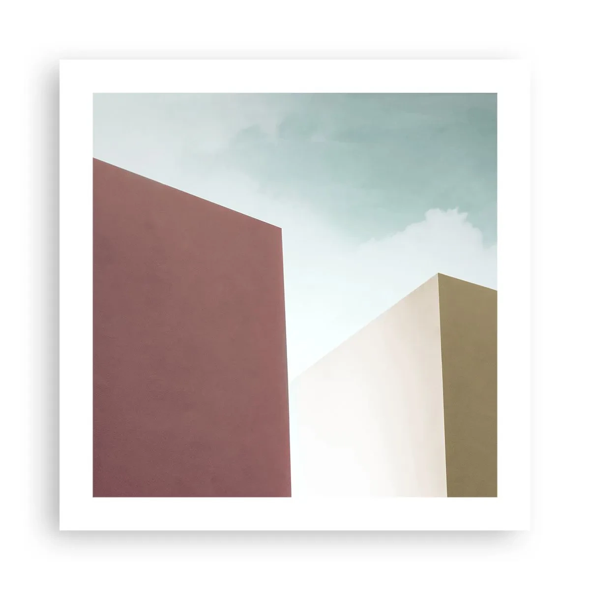 Plakat - Geometria słonecznego lata - 50x50 cm