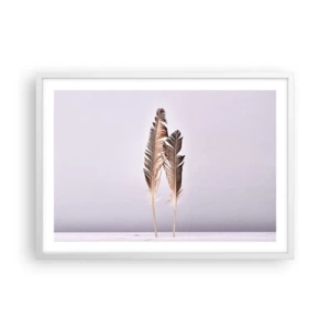 Plakat w białej ramie - Przeciw nicości - 70x50 cm