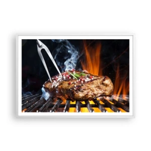 Plakat w białej ramie - Soczyste i wonne - 100x70 cm