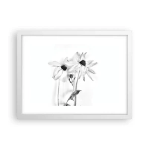 Plakat w białej ramie - Nikt nie chce być sam - 40x30 cm
