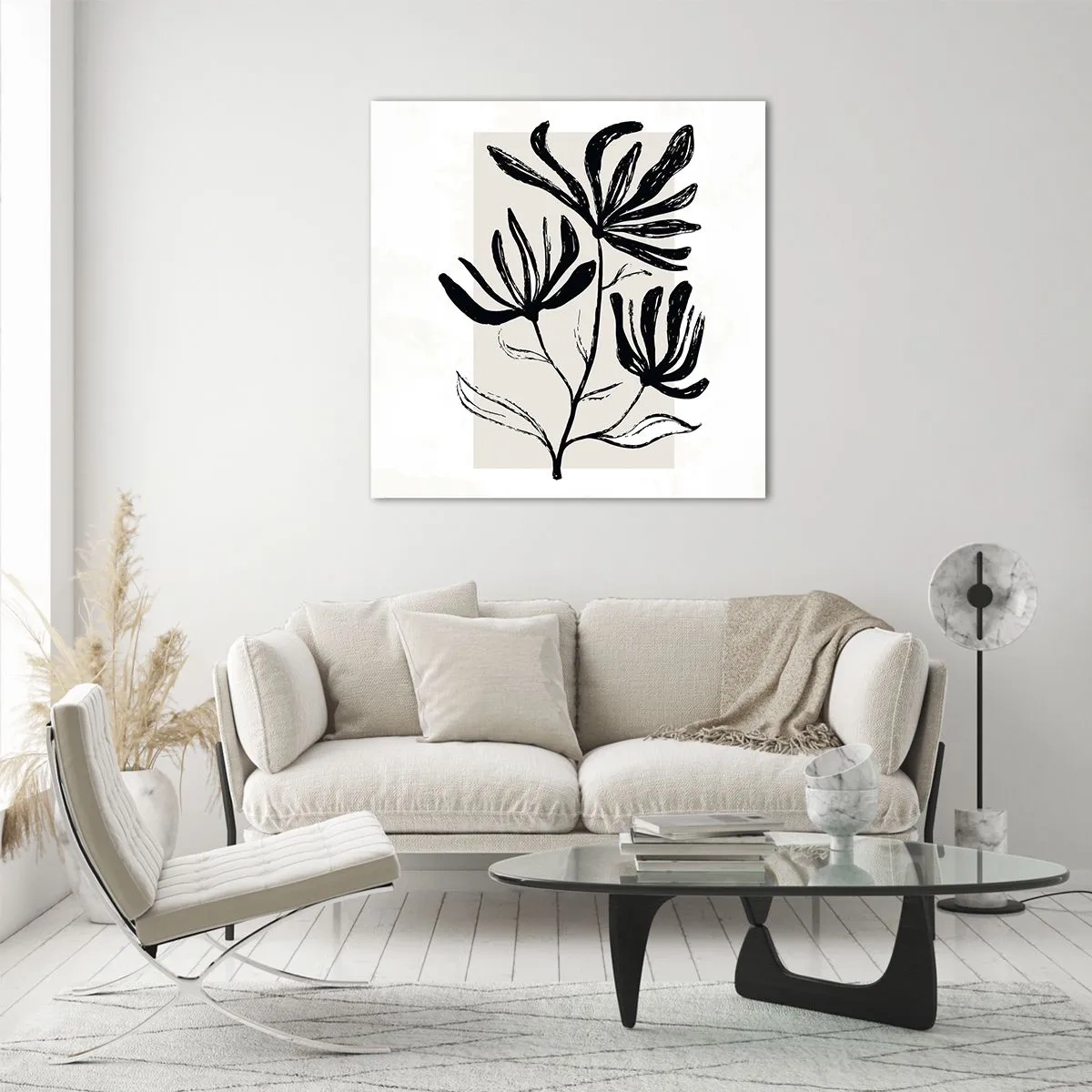 Obraz na szkle - Szkic do zielnika - 40x40 cm