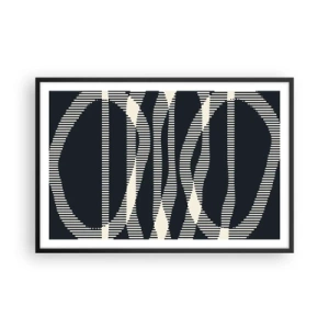 Plakat w czarnej ramie - Próba przełamania ciemności - 91x61 cm