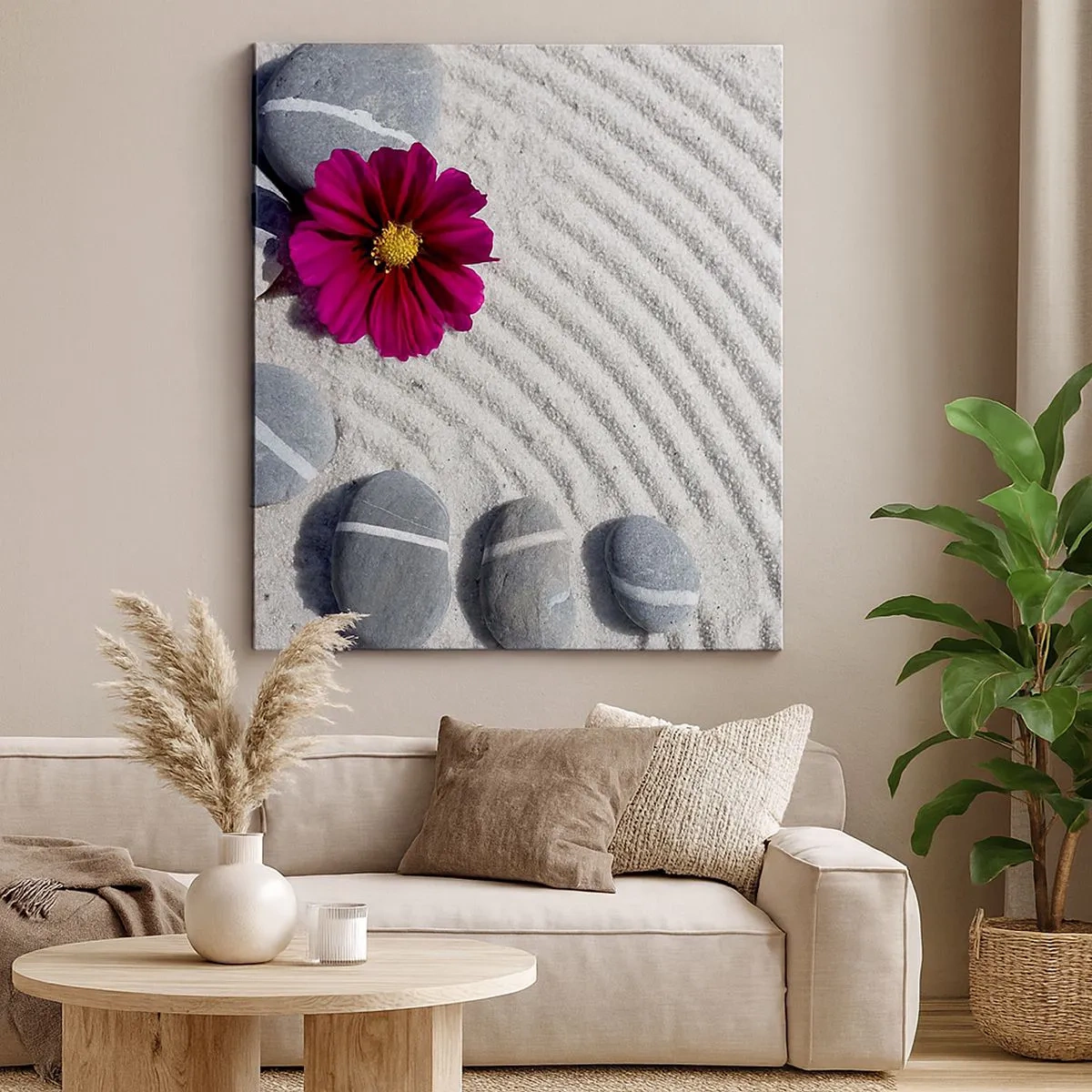 Obraz na płótnie - Energia i spokój magicznego kręgu natury - 30x30 cm