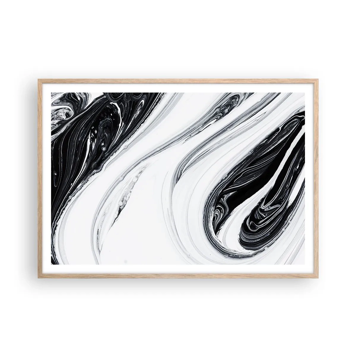 Plakat w ramie jasny dąb - Połączenie przeciwieństw - 100x70 cm