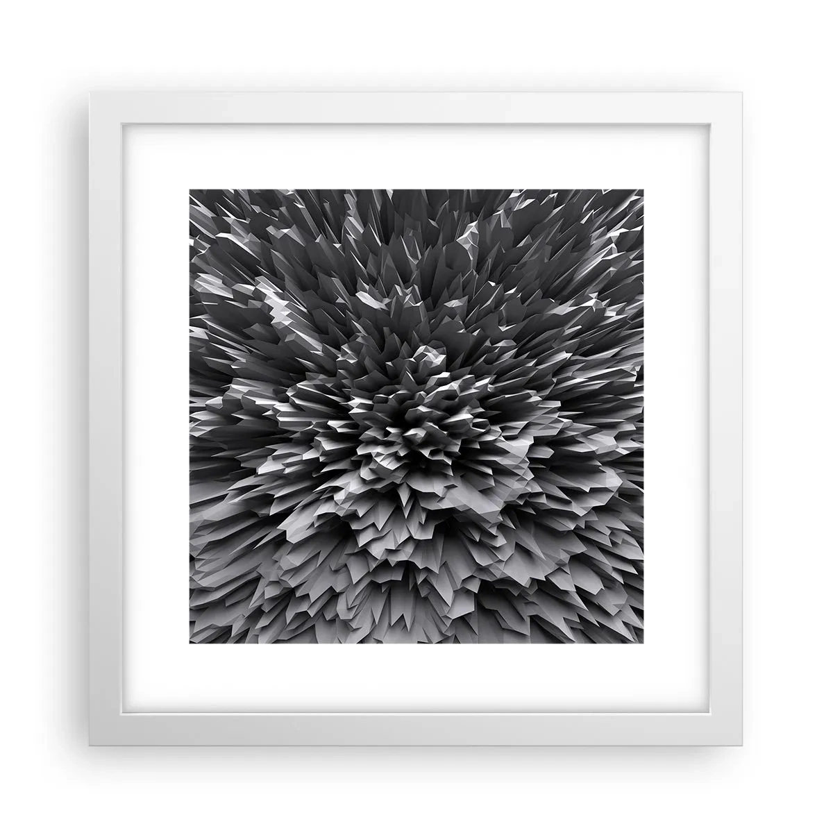 Plakat w białej ramie - Już ostrzej się nie da - 30x30 cm