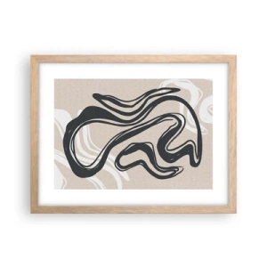 Plakat w ramie jasny dąb - Ekspresja zwielokrotniona - 40x30 cm