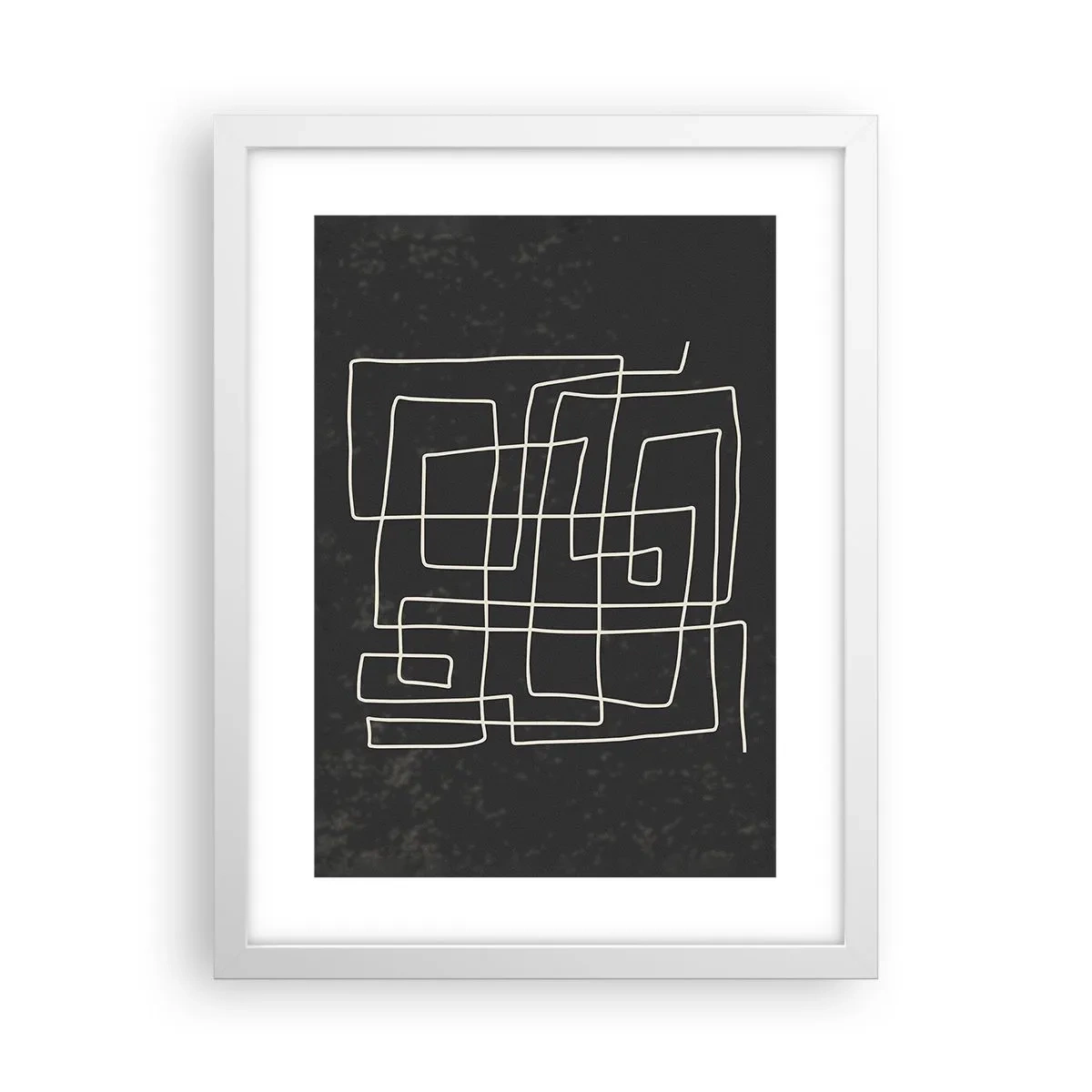 Plakat w białej ramie - Nie taki prosty - 30x40 cm