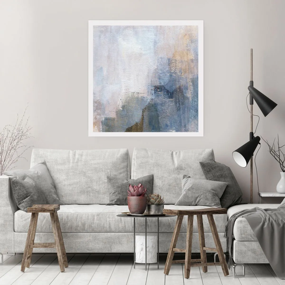 Plakat - Tony i akordy barw - 50x50 cm