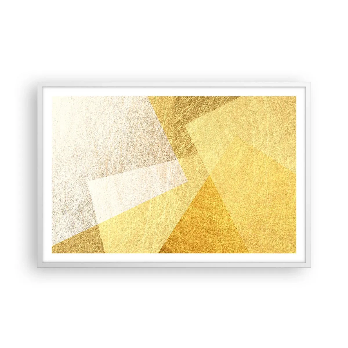 Plakat w białej ramie - Pogoda geometrii - 91x61 cm