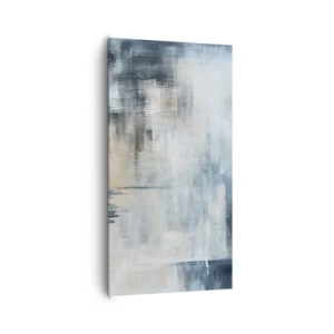 Obraz na płótnie - Za zasłoną błękitu - 65x120 cm