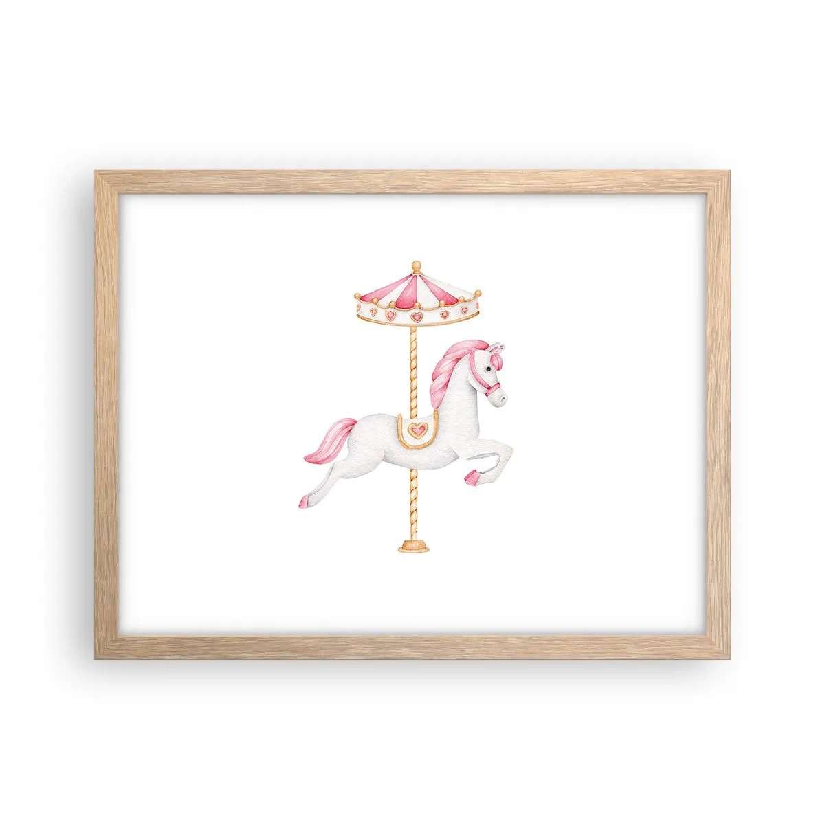 Plakat w ramie jasny dąb - Ruszył z kopyta - 40x30 cm