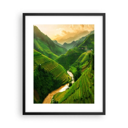 Plakat w czarnej ramie - Wietnamska dolina - 40x50 cm