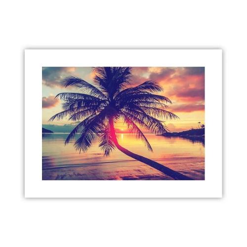 Plakat - Wieczór pod palmami - 40x30 cm
