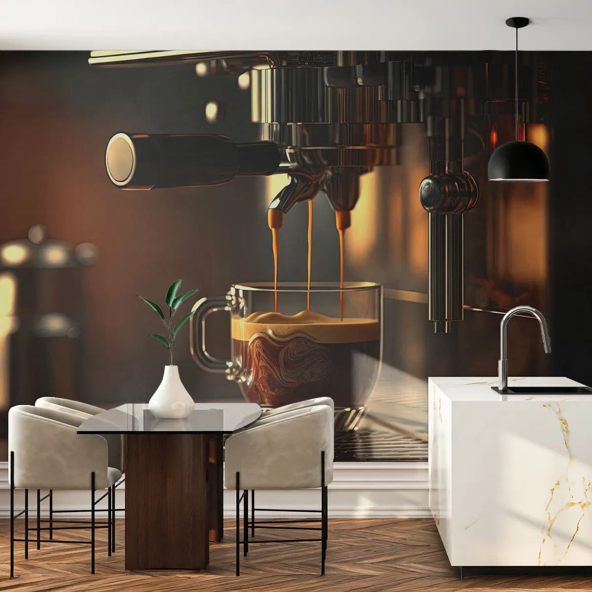 Fototapeta Premium Sand - Zmysłowa mikstura - Kawa, Ekspres Do Kawy, Gastronomia - 400x280 cm