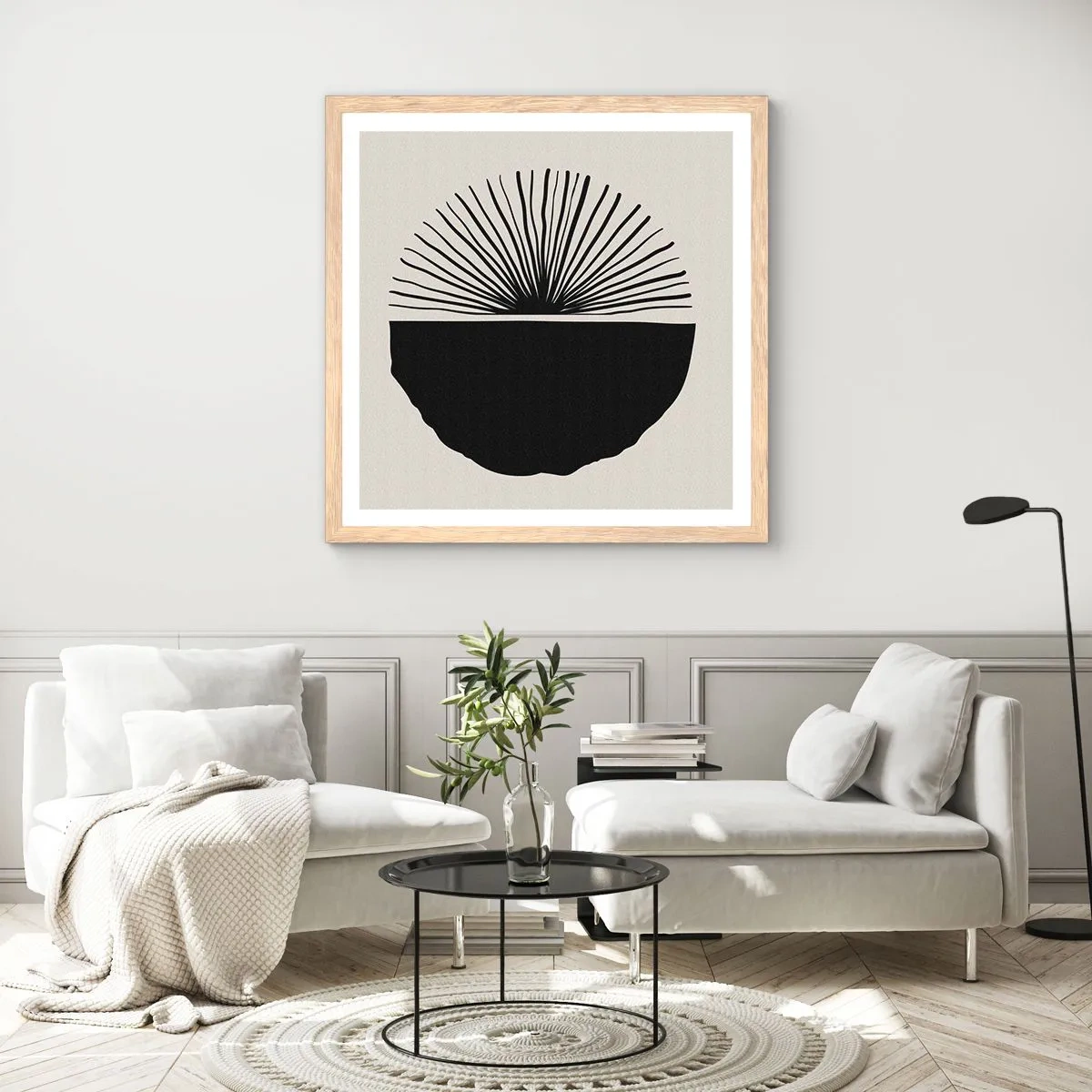 Plakat w ramie jasny dąb - Wachlarz możliwości - 30x30 cm