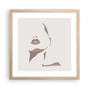 Plakat w ramie jasny dąb - Stworzona ze światła i cienia - 40x40 cm