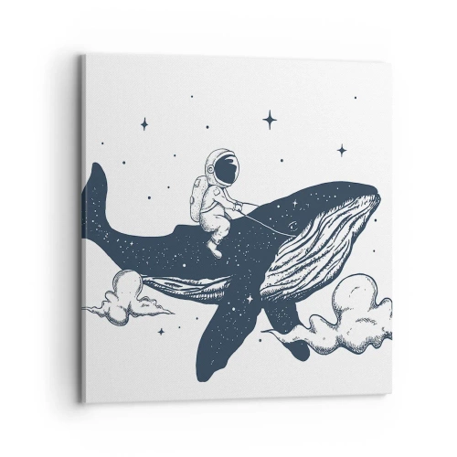 Obraz na płótnie - Kosmiczna przygoda - 70x70 cm