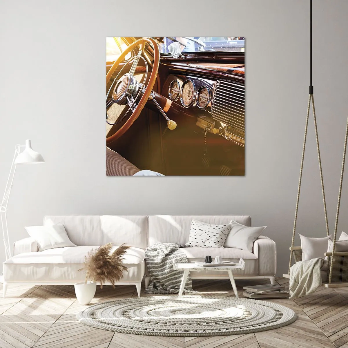 Obraz na płótnie - Powiew luksusu z przeszłości - 50x50 cm