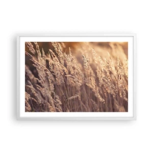 Plakat w białej ramie - Gotowe na powitanie jesieni - 70x50 cm