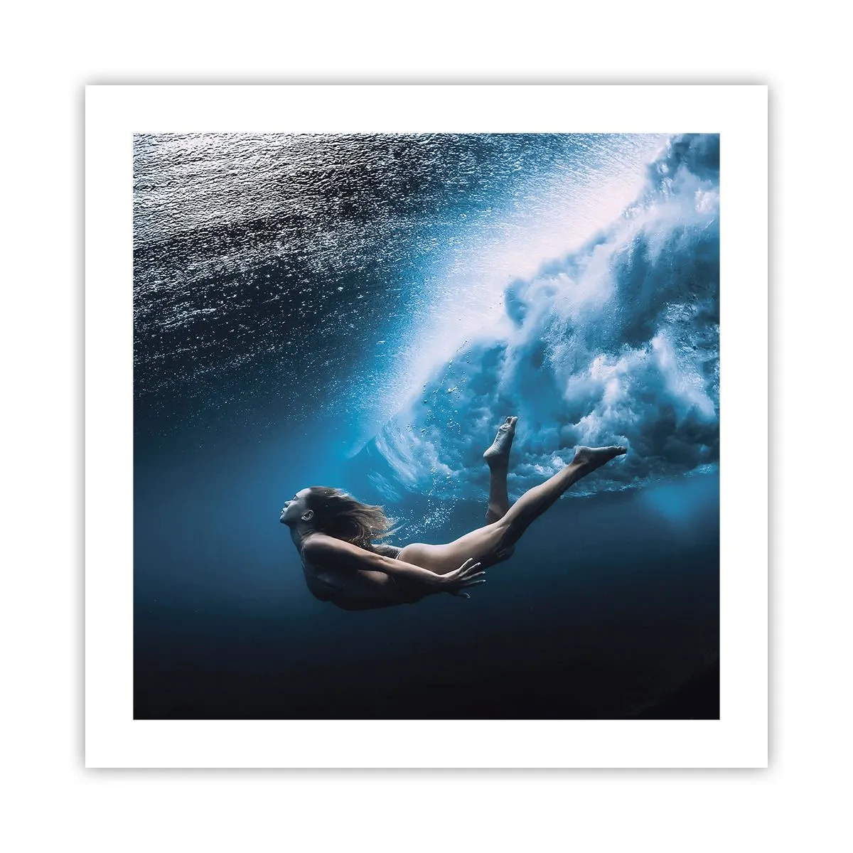Plakat - Współczesna syrena - 50x50 cm