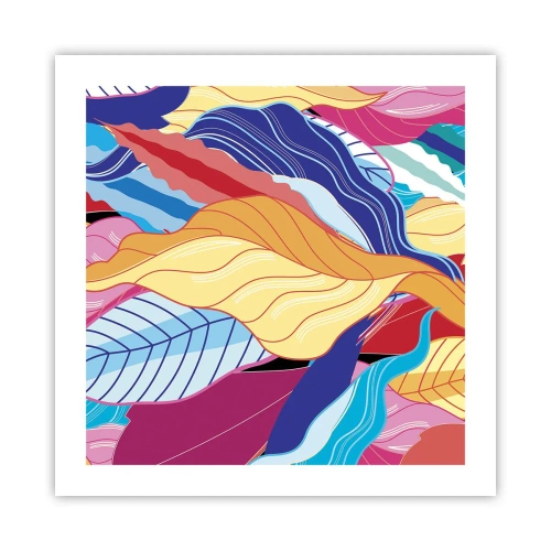 Plakat - Kolorowy bałagan - 50x50 cm