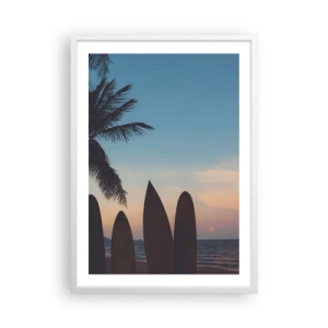 Plakat w białej ramie - Jutro też będzie zabawa - 50x70 cm