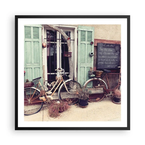 Plakat w czarnej ramie - Niech żyje prowincja - 60x60 cm