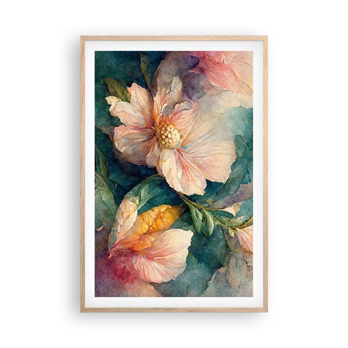 Plakat w ramie jasny dąb - Sama subtelność - 61x91 cm