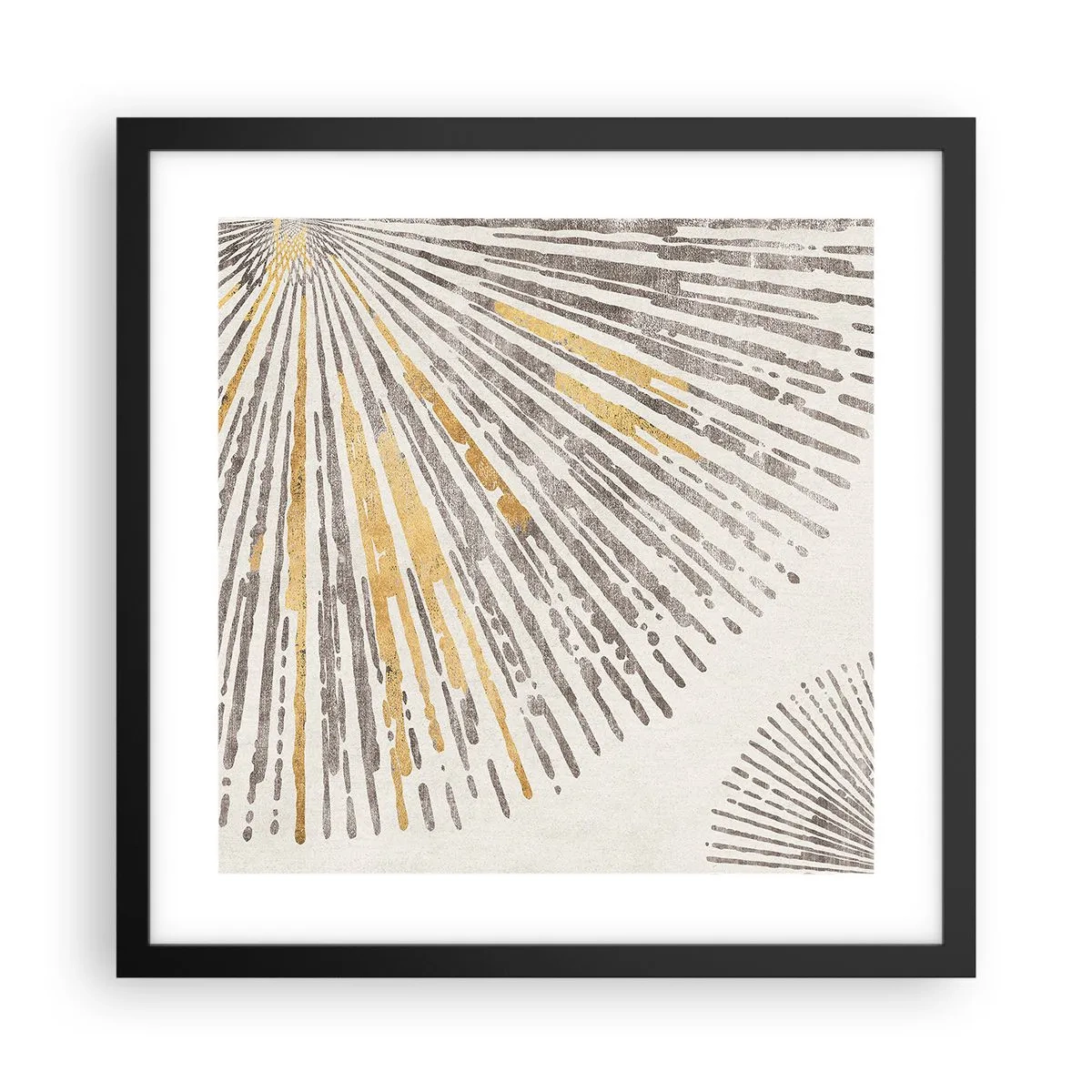 Plakat w czarnej ramie - Uroda promienia - 40x40 cm