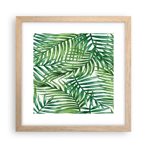Plakat w ramie jasny dąb - Pod zielonym baldachimem - 30x30 cm