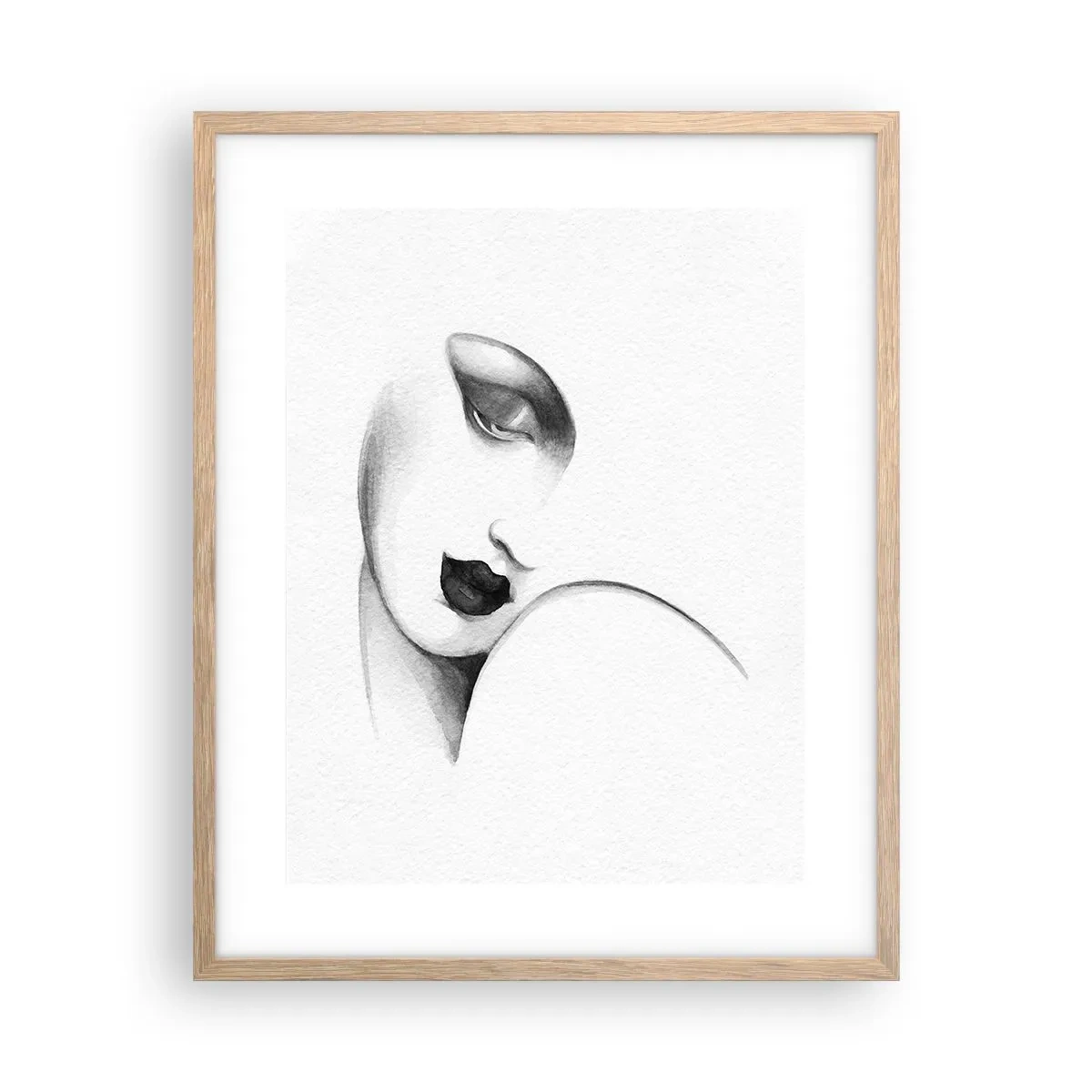 Plakat w ramie jasny dąb - W stylu Łempickiej - 40x50 cm