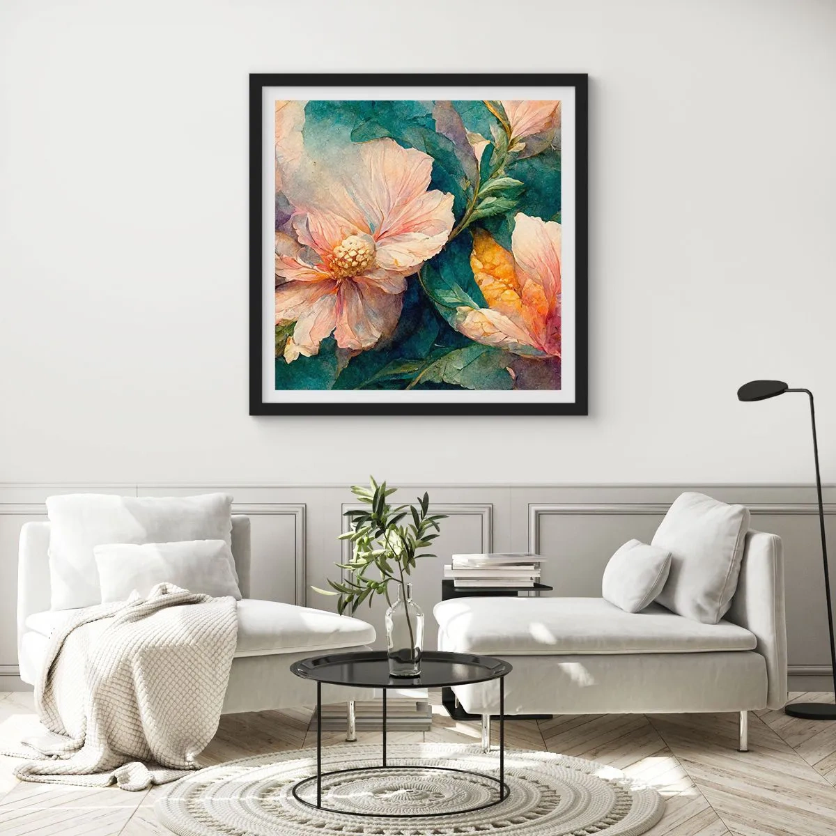 Plakat w czarnej ramie - Sama subtelność - 50x50 cm