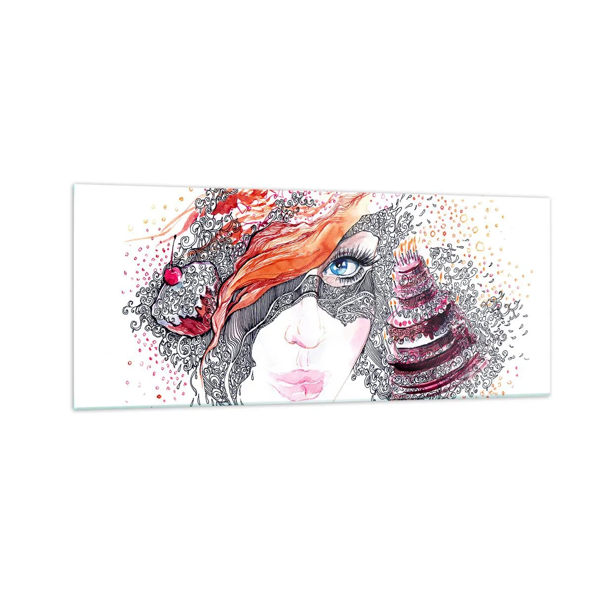 Obraz na szkle - Z nią codziennie jest święto - 100x40 cm