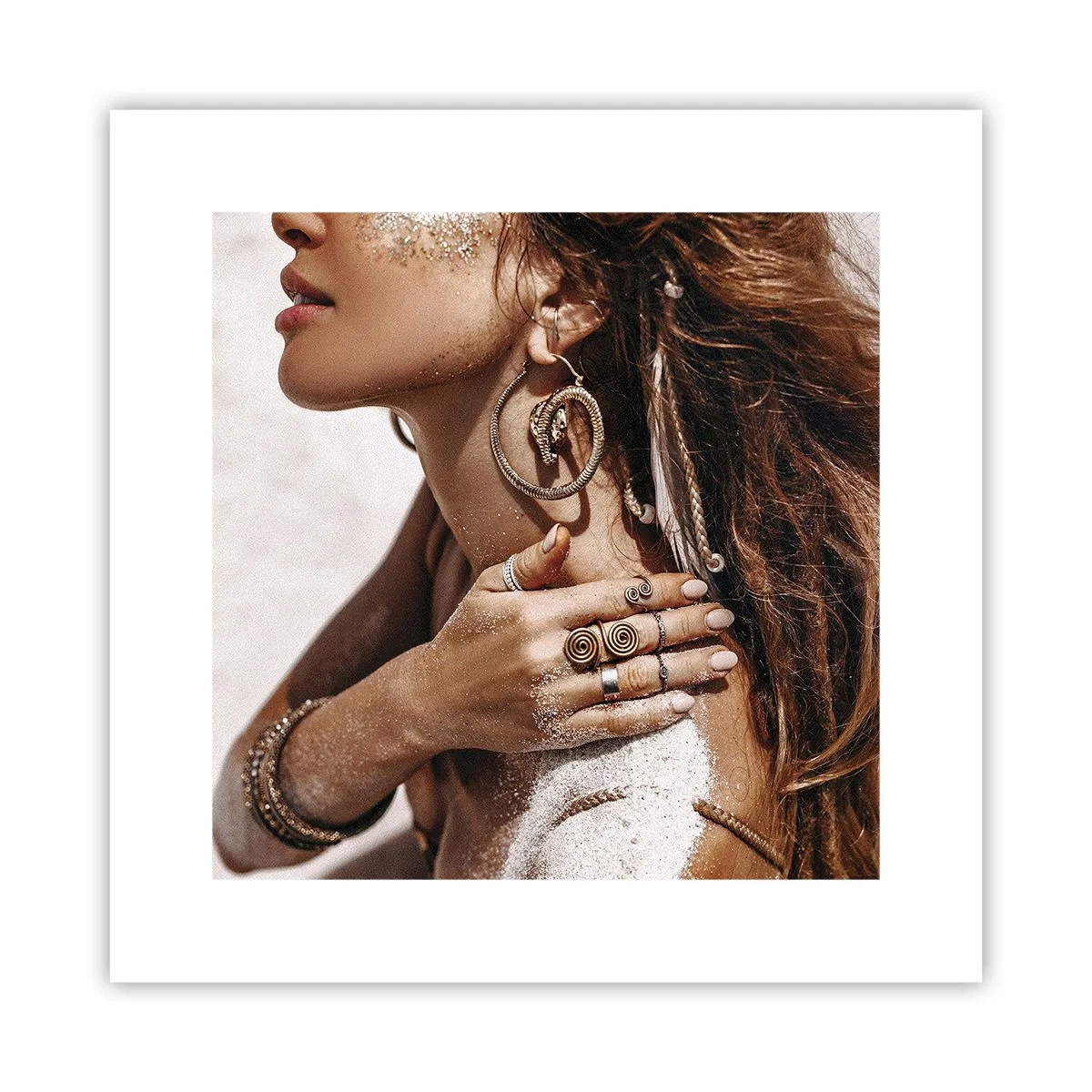 Plakat - Królowa dzikiej plaży - 30x30 cm