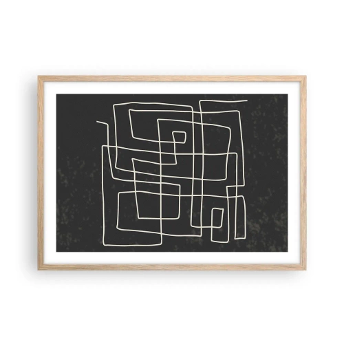 Plakat w ramie jasny dąb - Nie taki prosty - 70x50 cm