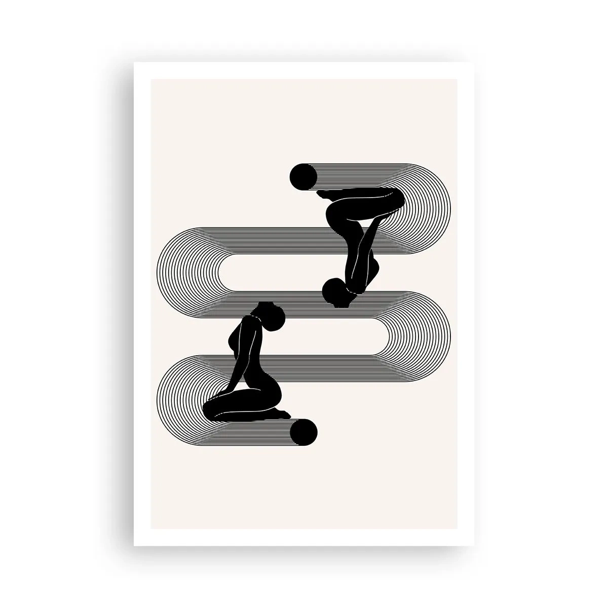 Plakat - Zmysłowa symetria - 70x100 cm